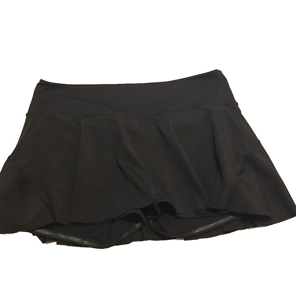 Athleta Ace Tennis Black Skort 13.5” Womens XL Athletic Activewear Pickleball
